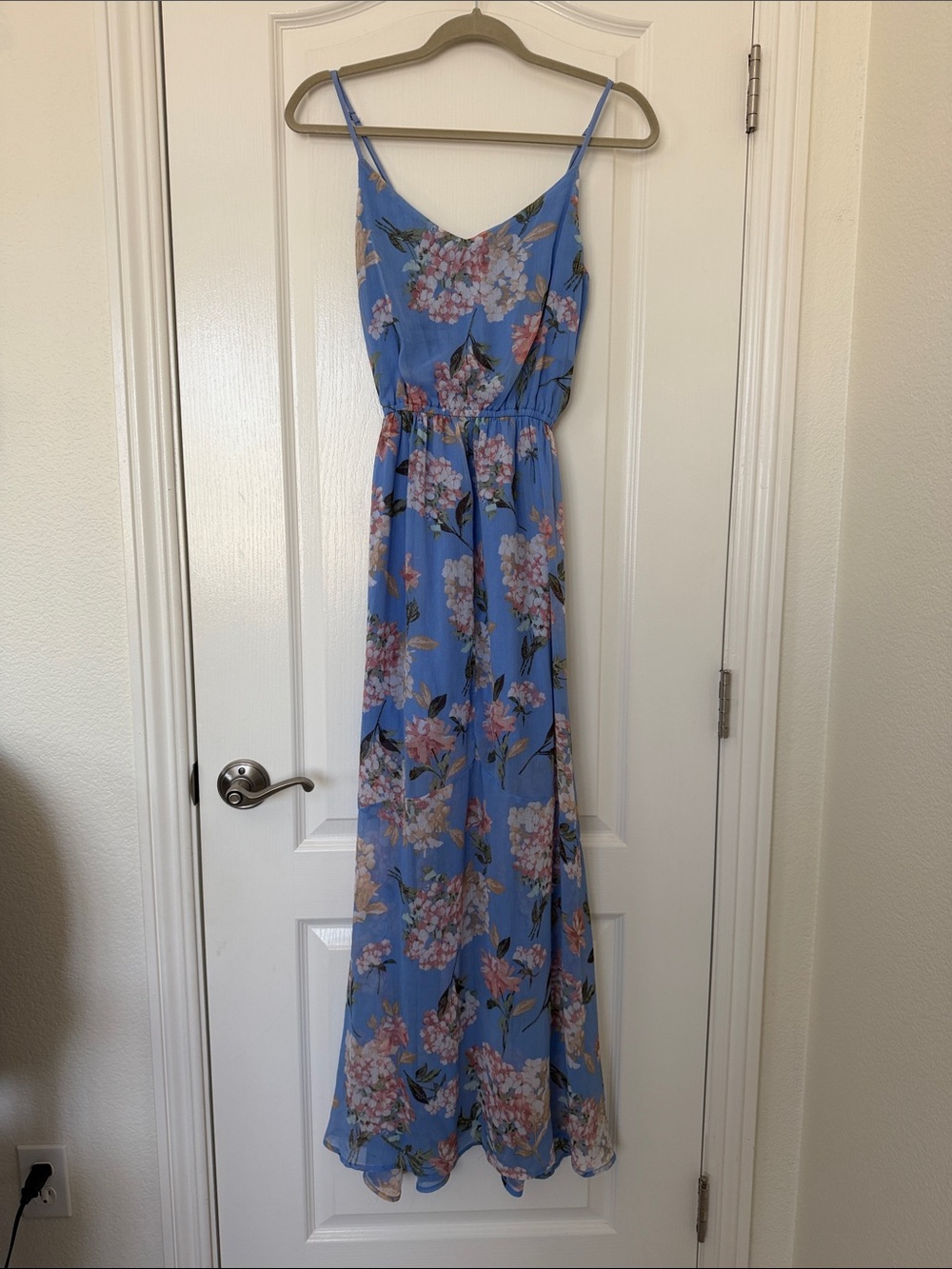 Abercrombie & Fitch Periwinkle Floral Maxi Dress